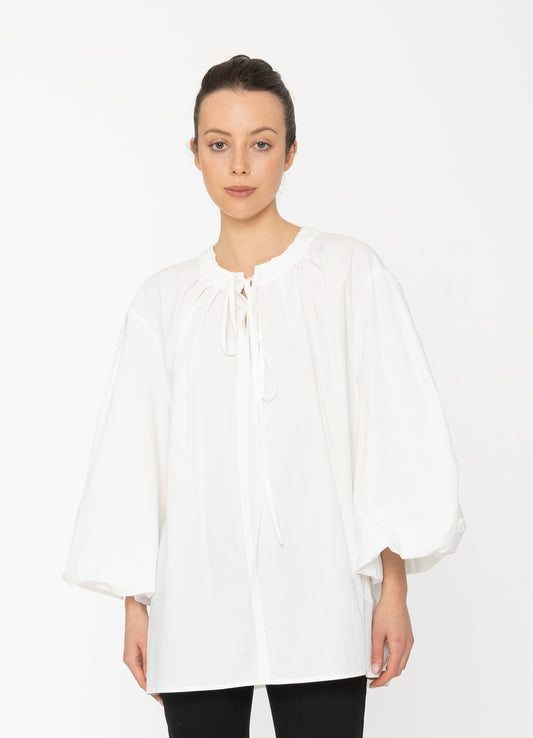 Kamie Shirt in White by Blacklist NZ women’s fashion
