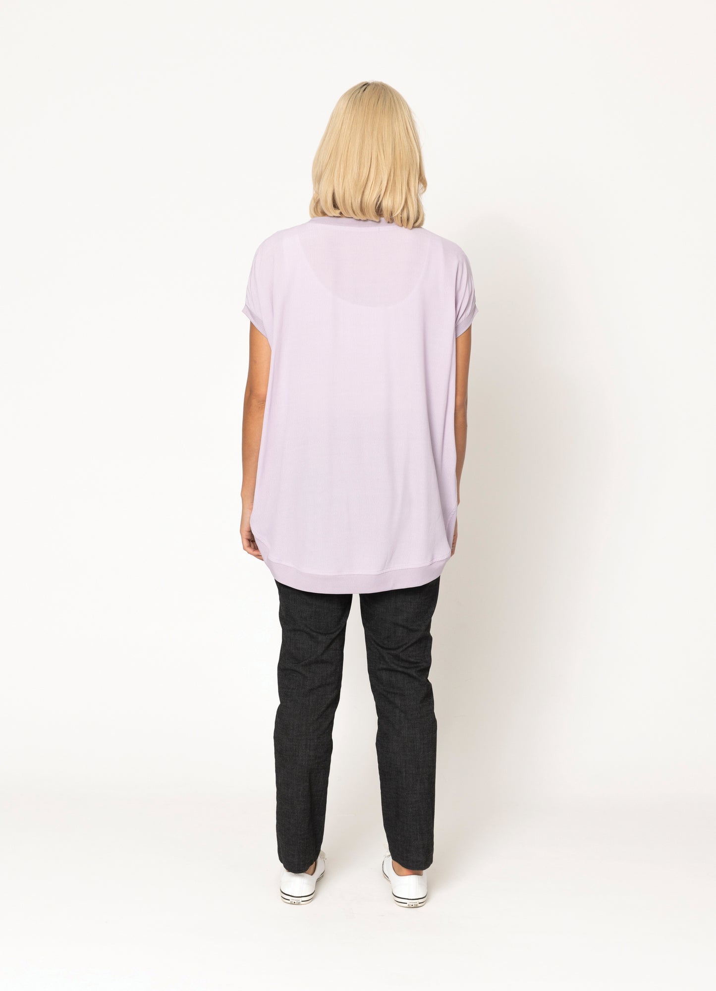 Violet Top With Print