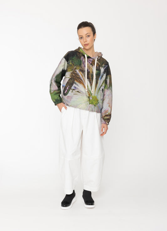 Floral print women’s hoodie lightweight sweatshirt NZ fashion