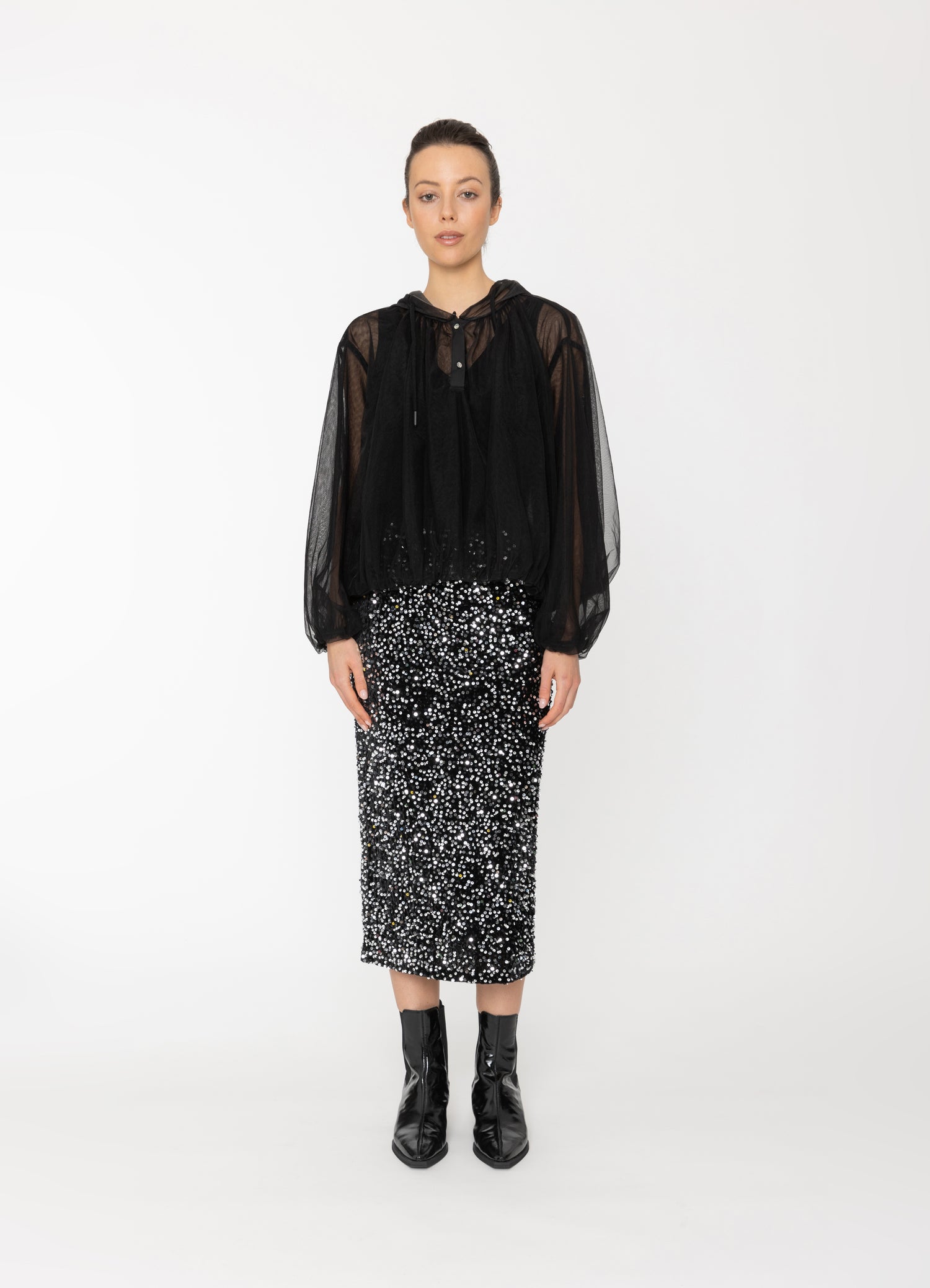 Chelsea Top in Check Blacklist women's top NZ
