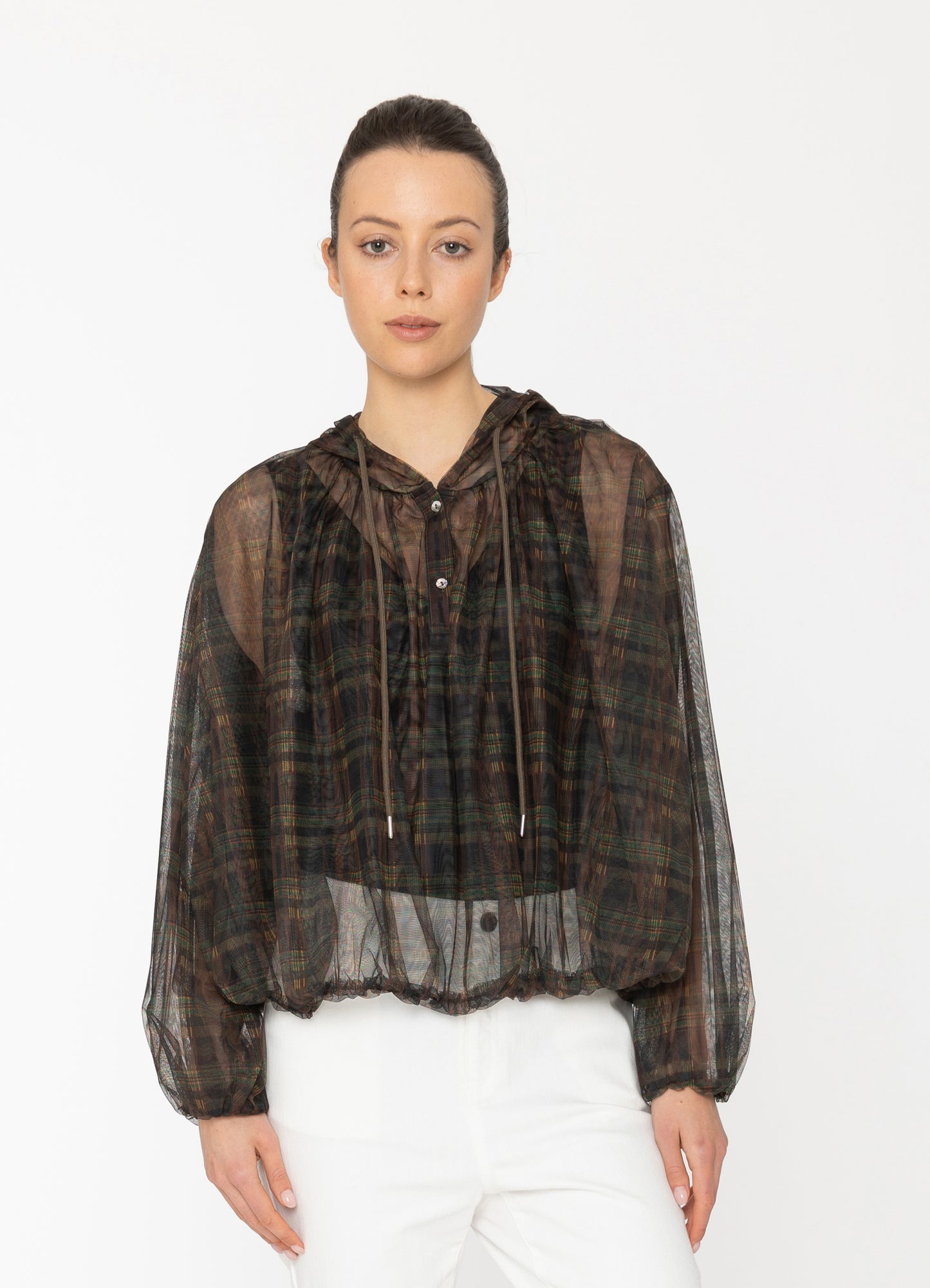 Chelsea Top in Check Blacklist women's top NZ