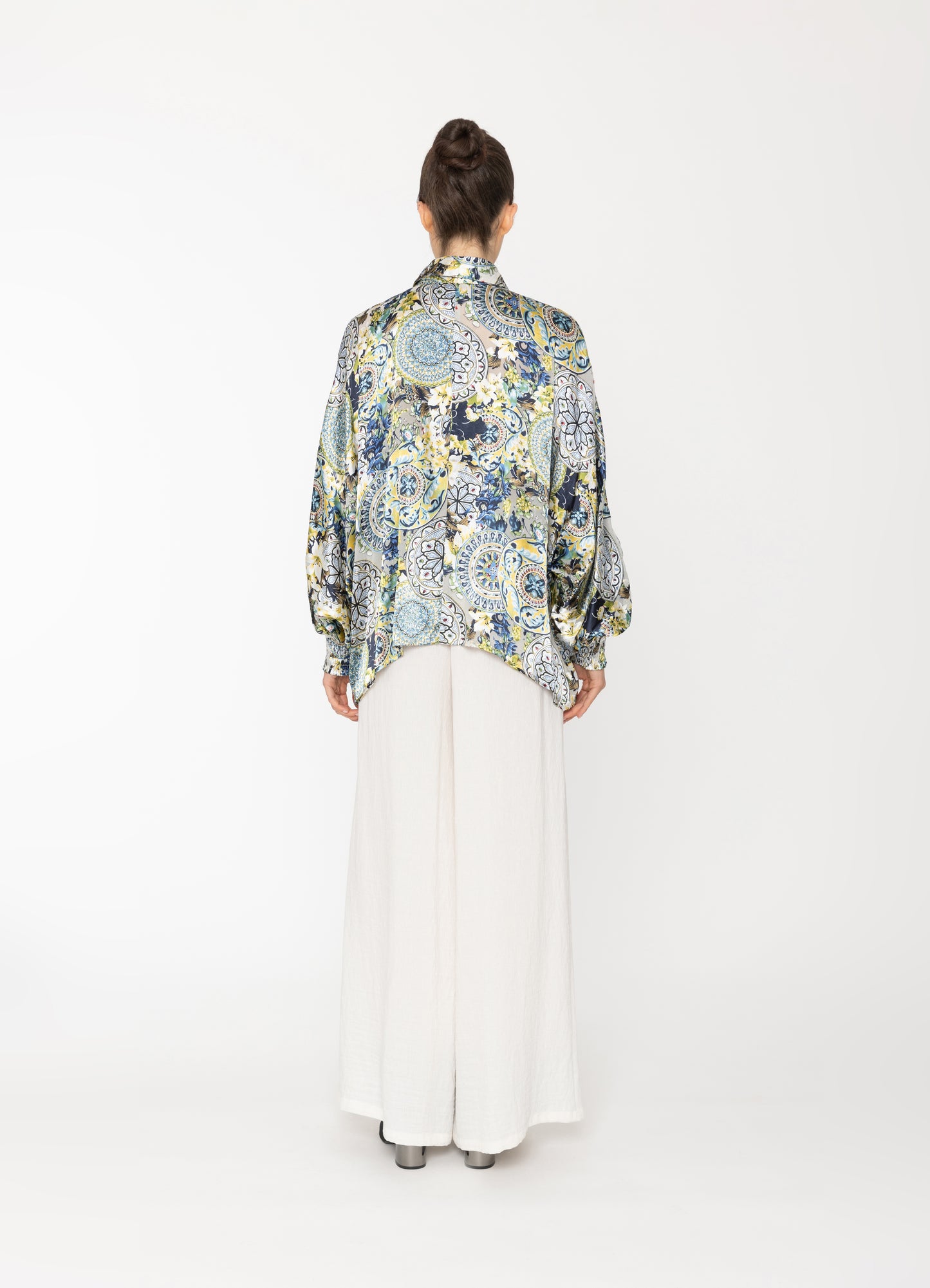 Inka Shirt in Royal Print Blacklist women's shirt NZ
