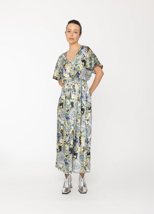 Aven Dress in Royal Print Blacklist women's dress NZ