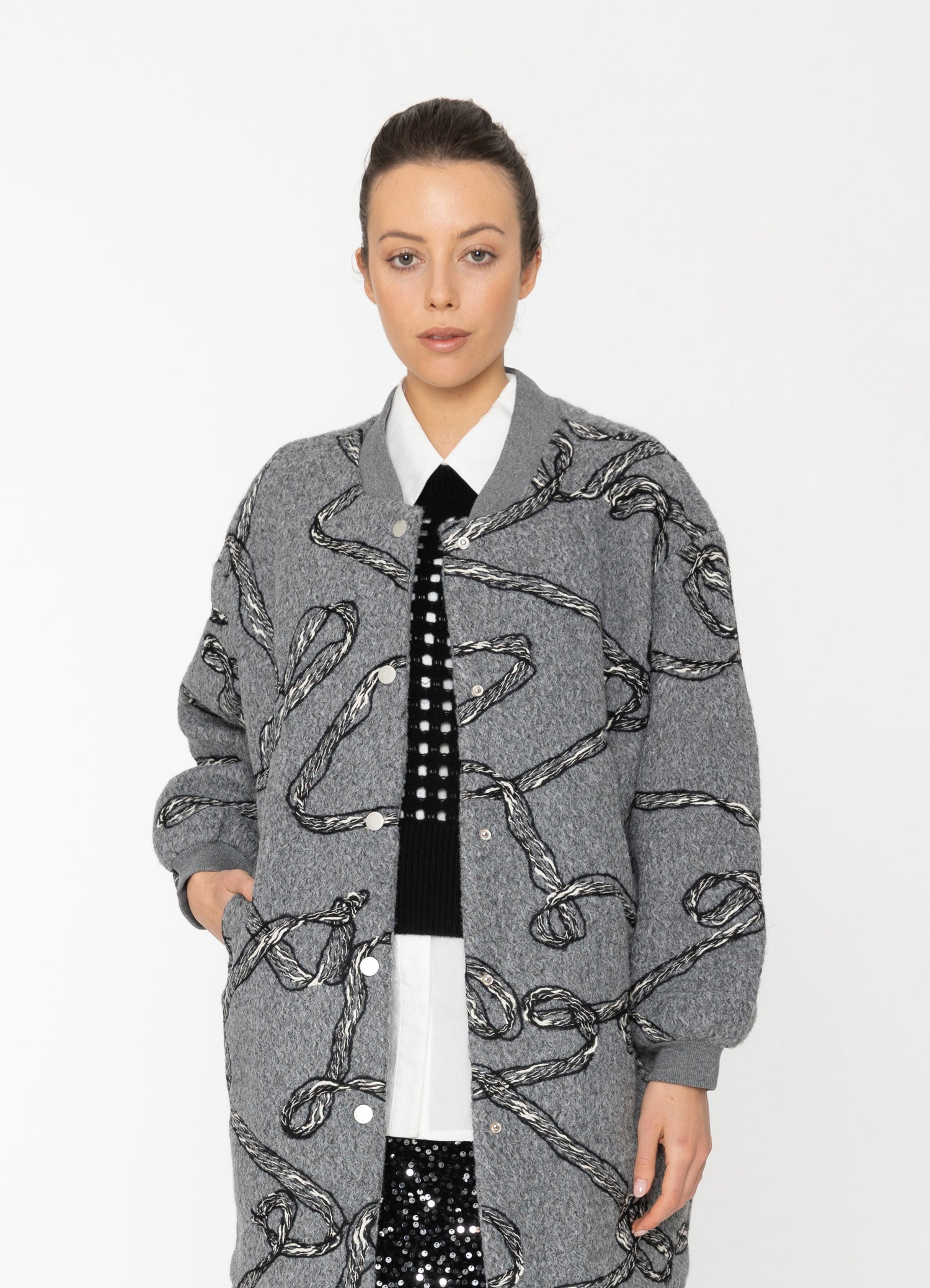 Xene Jacket in Grey Blacklist women's jacket NZ