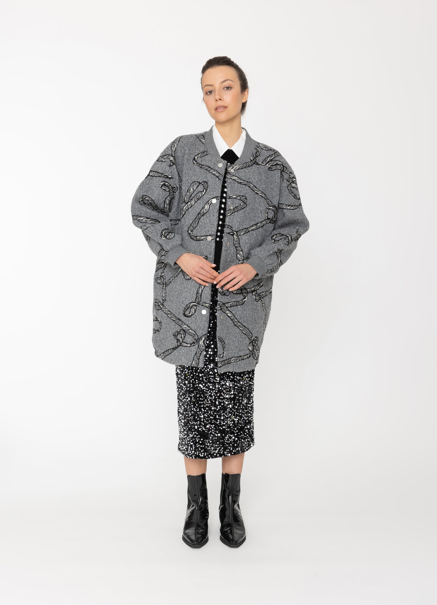 Xene Jacket in Grey Blacklist women's jacket NZ