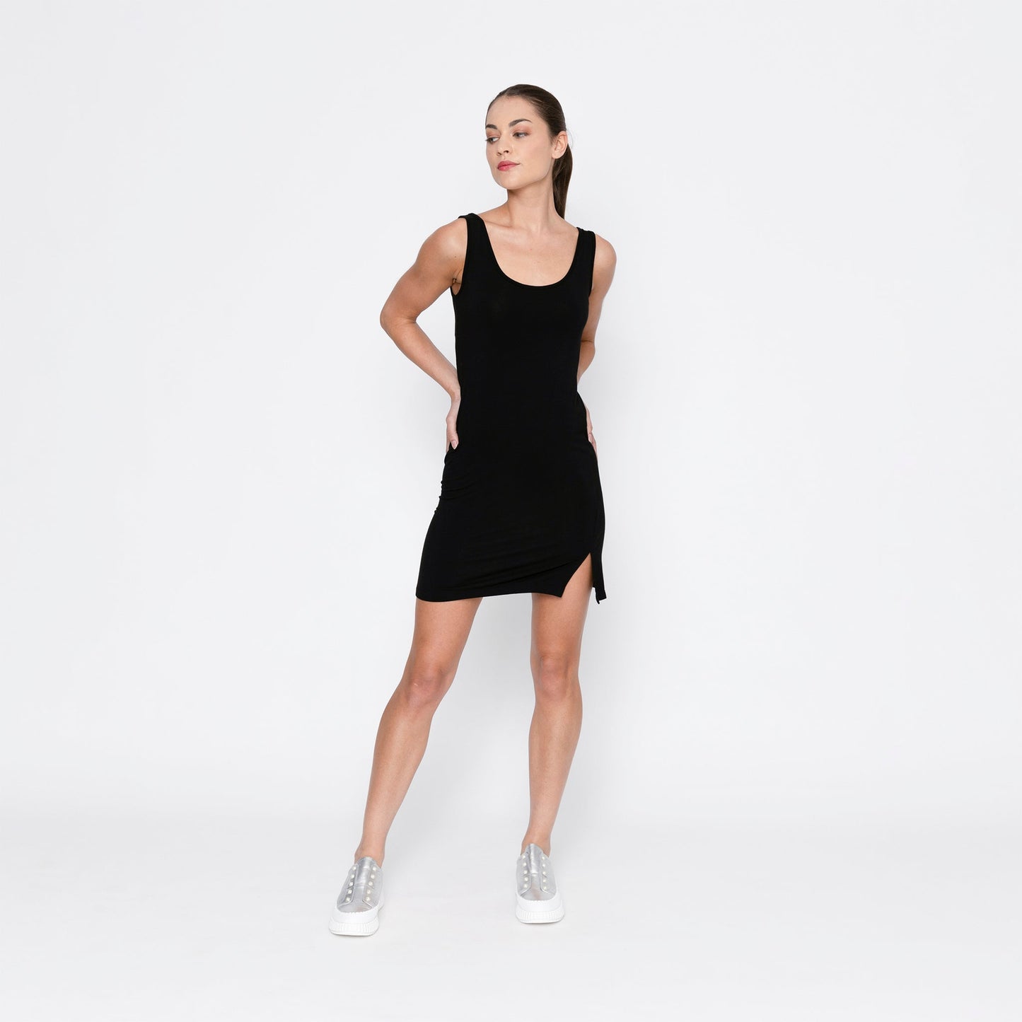 Reversible Rayon Slip Mid Length