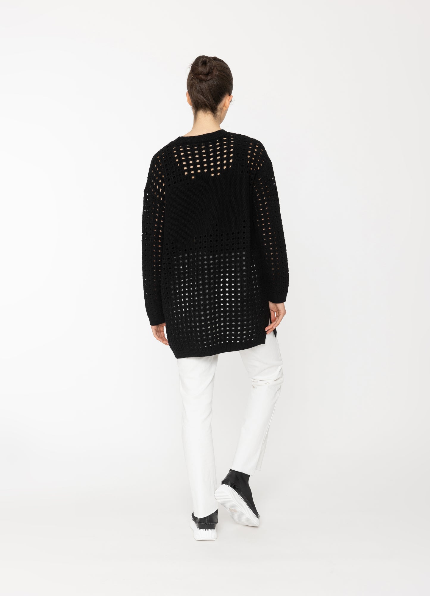Mikki Tunic in Winter White Blacklist women's knitwear NZ