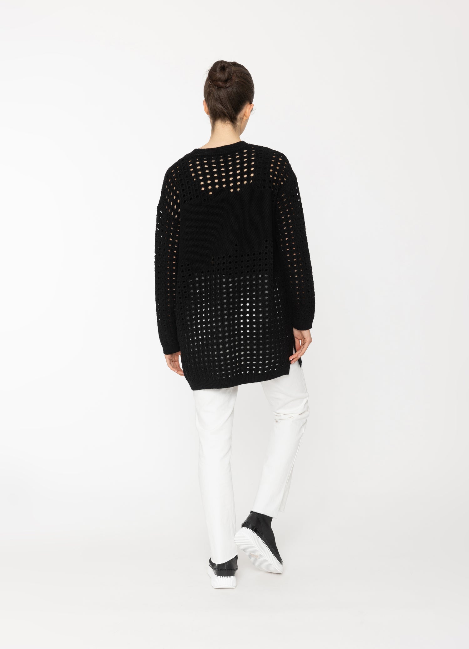 Mikki Tunic in Winter White Blacklist women's knitwear NZ