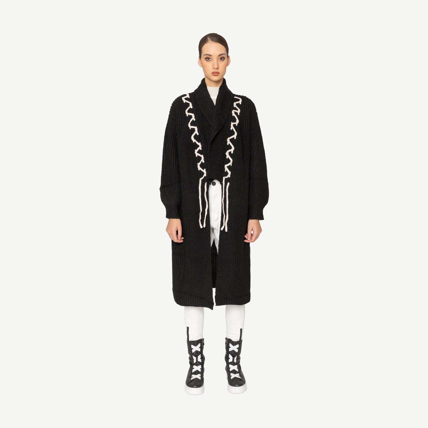 Liam Long Cardigan Bone & Arrow NZ designer fashion