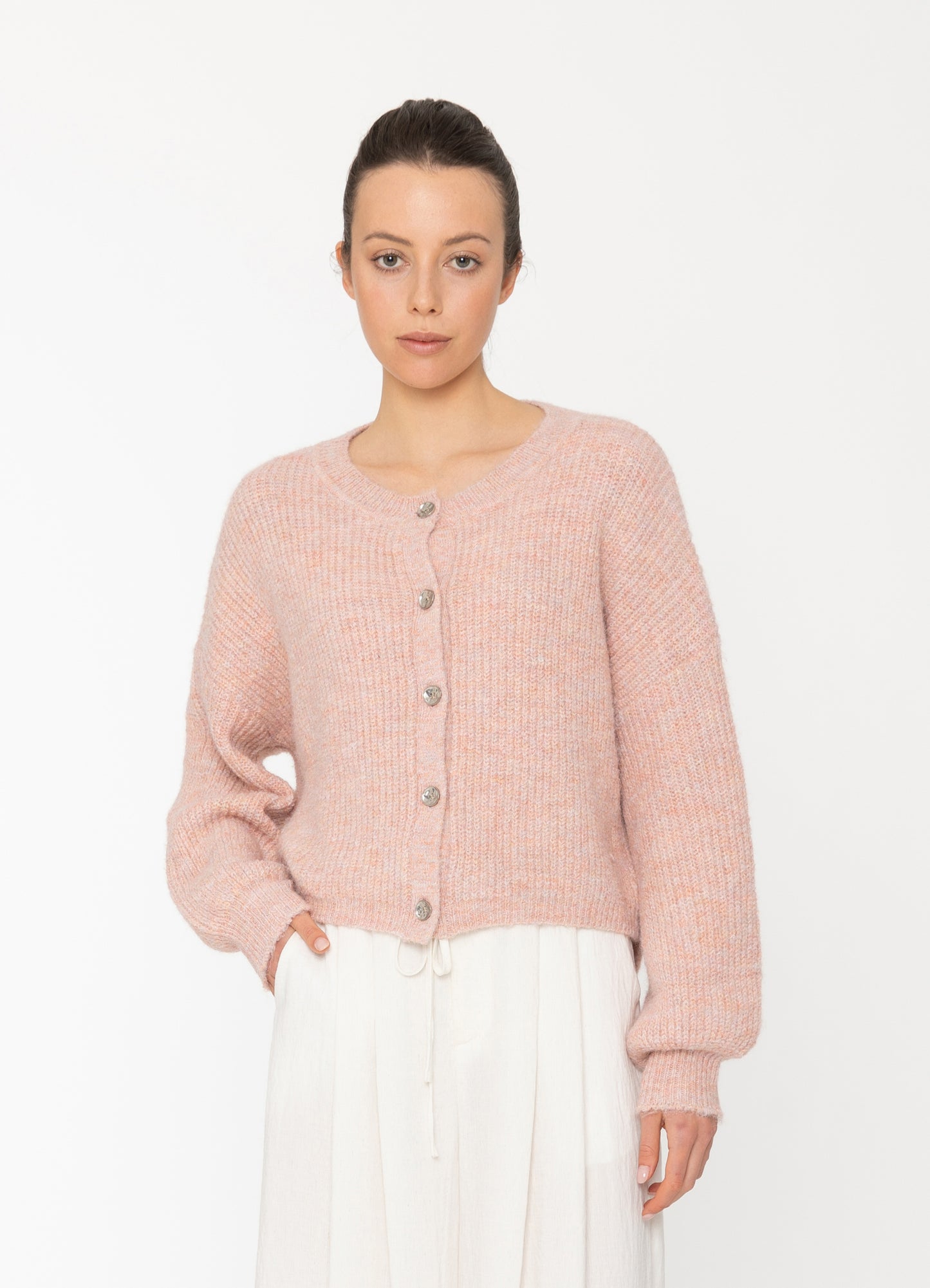 Aire Cardigan in Black Blacklist women's knitwear NZ