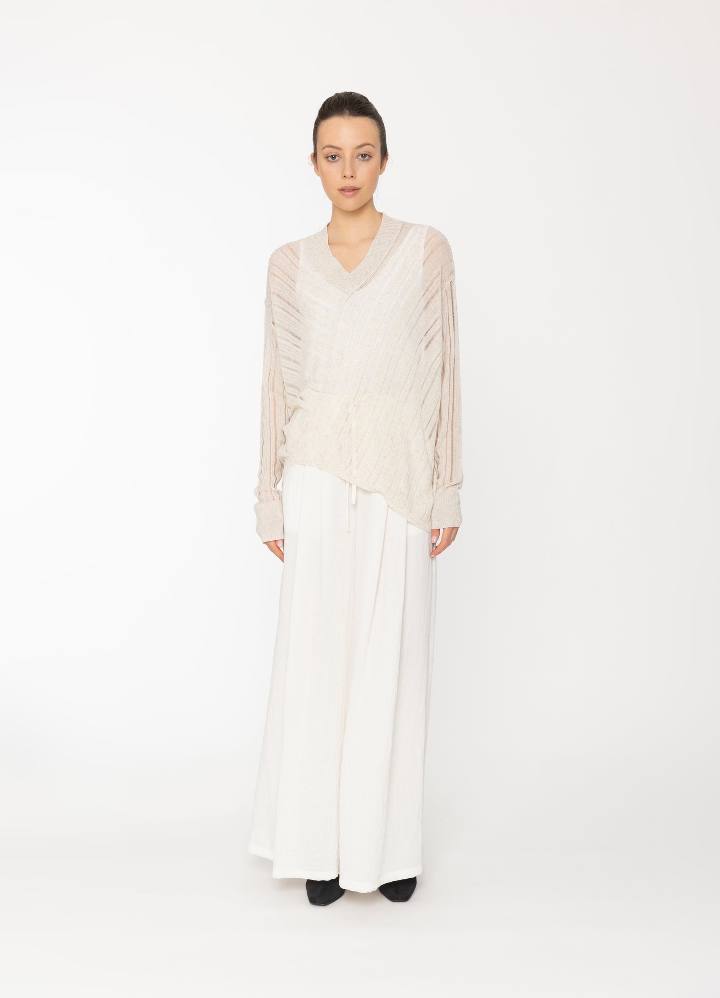 Yari Knit Top in Oatmeal Blacklist women's top NZ