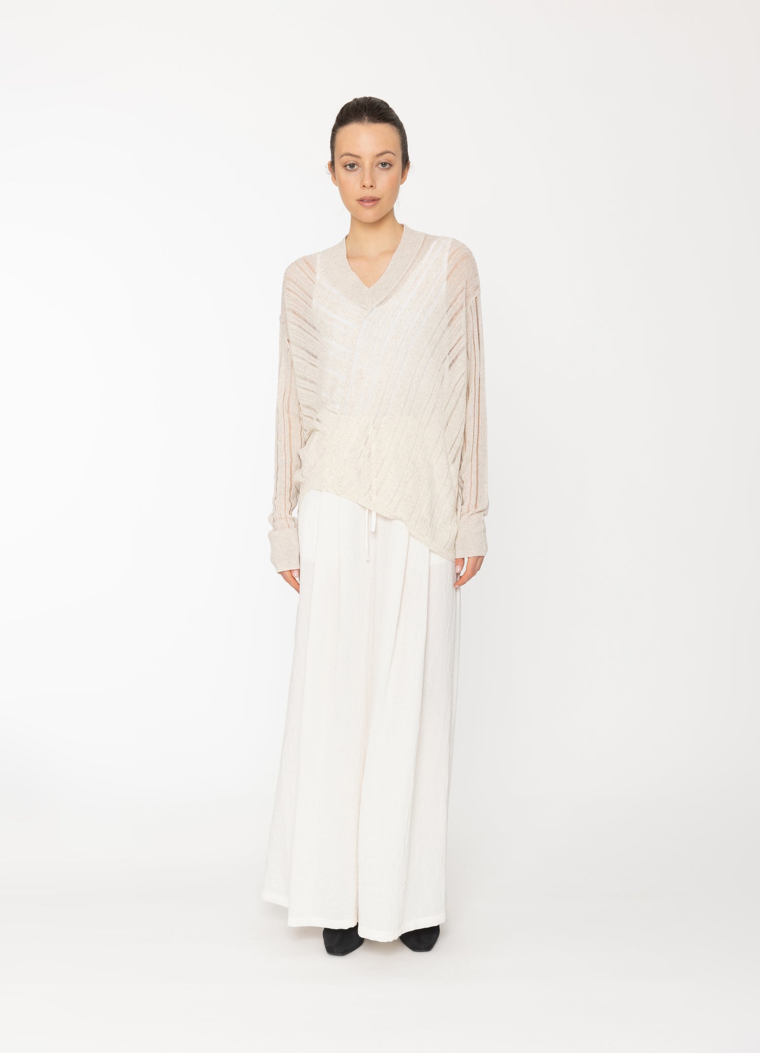 Yari Knit Top in Oatmeal Blacklist women's top NZ
