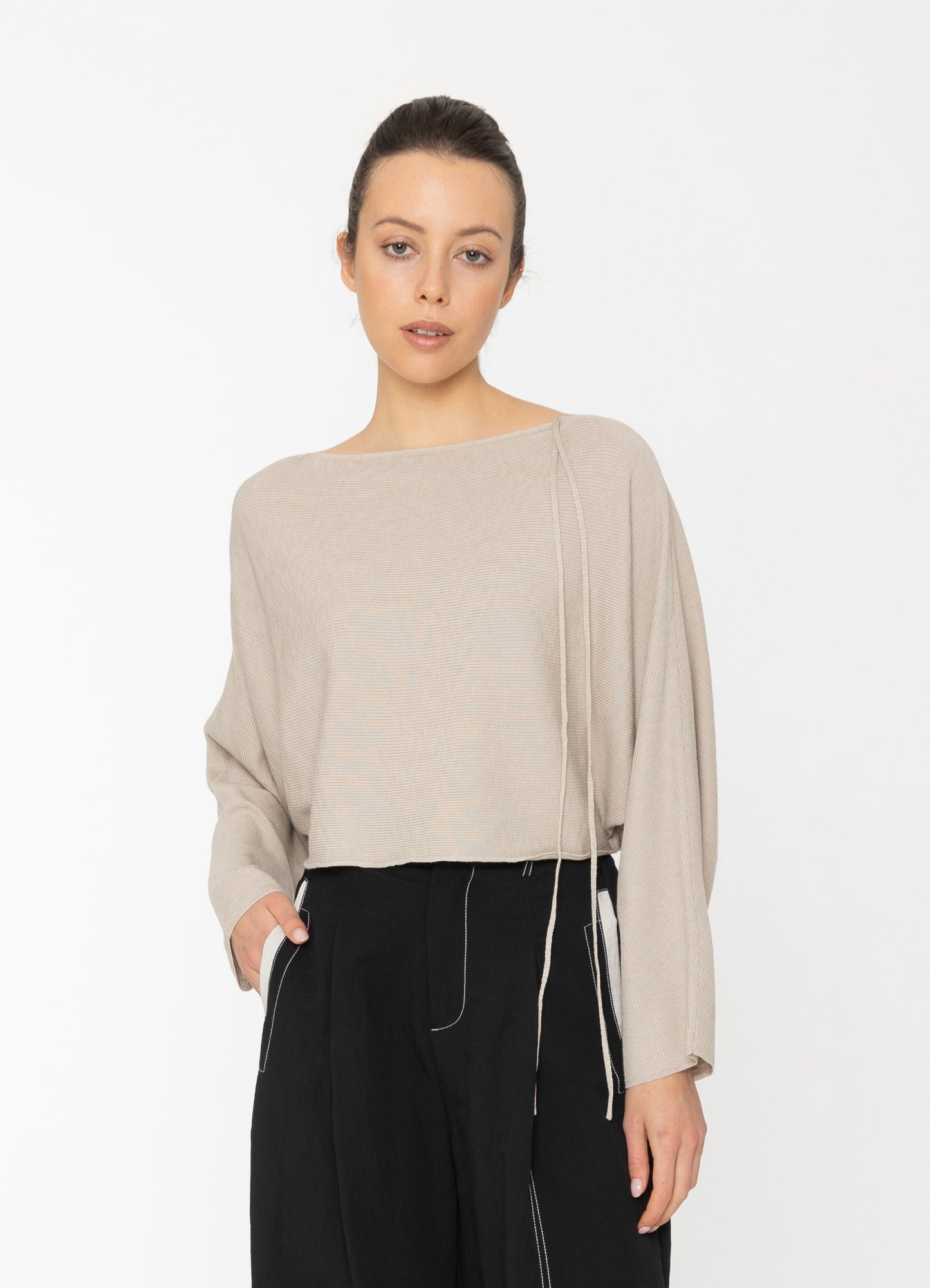 Zyra Top in Bone Blacklist women's top NZ