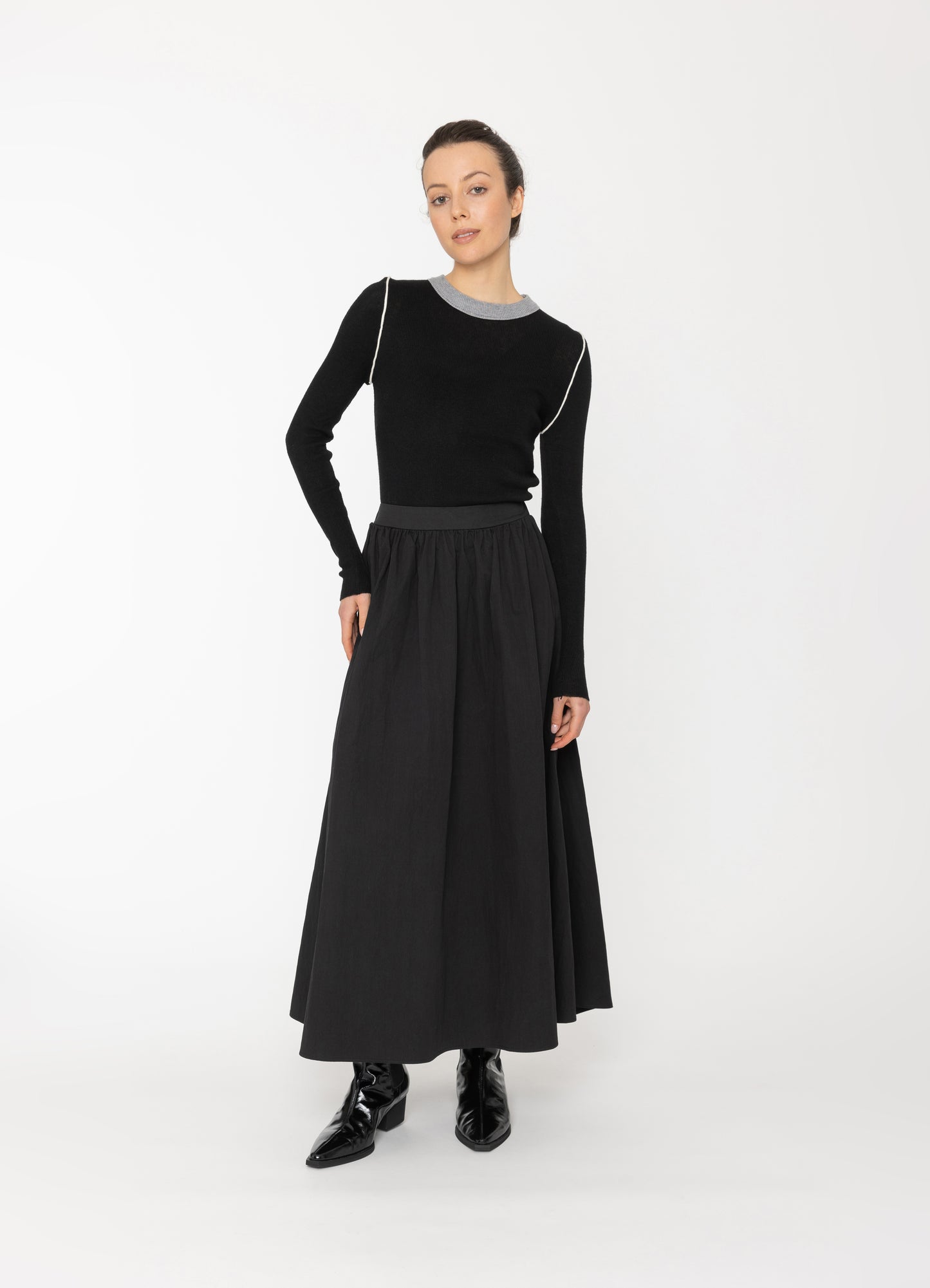 Iko Skirt in Static Print Blacklist women's skirt NZ