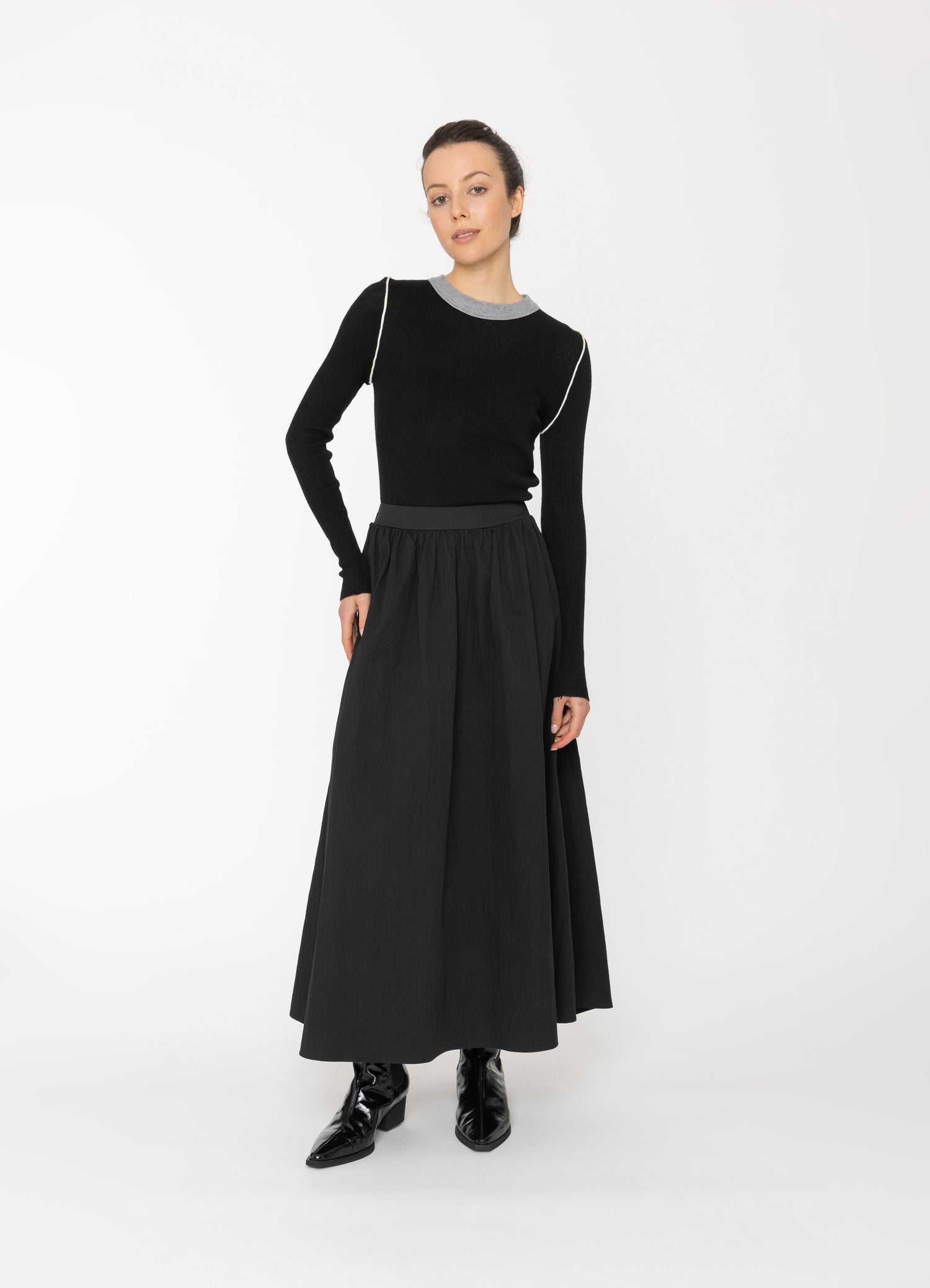 Iko Skirt in Static Print Blacklist women's skirt NZ