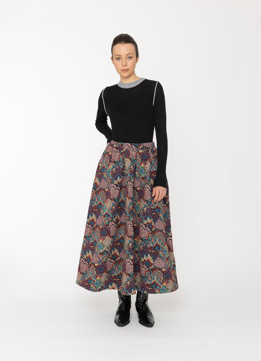 Iko Skirt in Static Print Blacklist women's skirt NZ