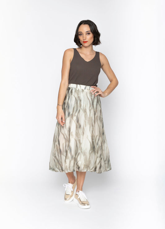 Narla Skirt - Dune Print